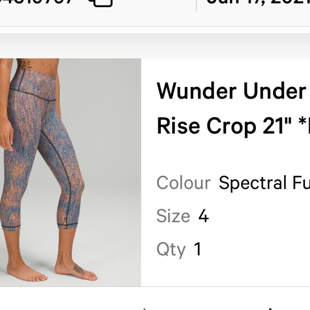 LULULEMON CROPPED LEGGINGS